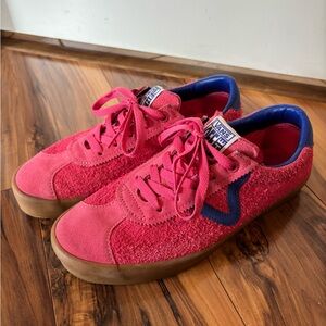 Vans Hot Pink and Blue Sneakers